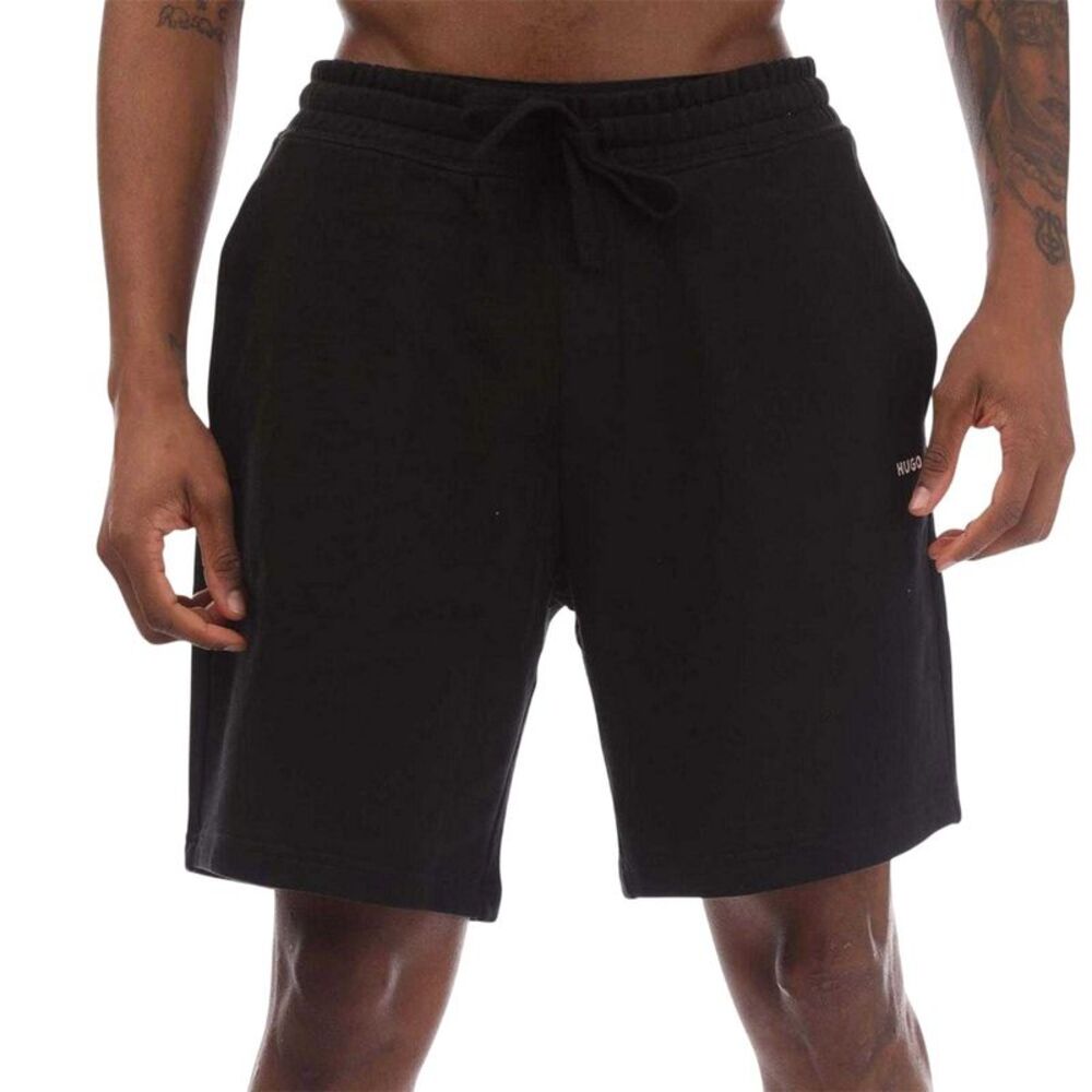 Hugo Mens Dayono Cotton Relaxed Fit Shorts / Black